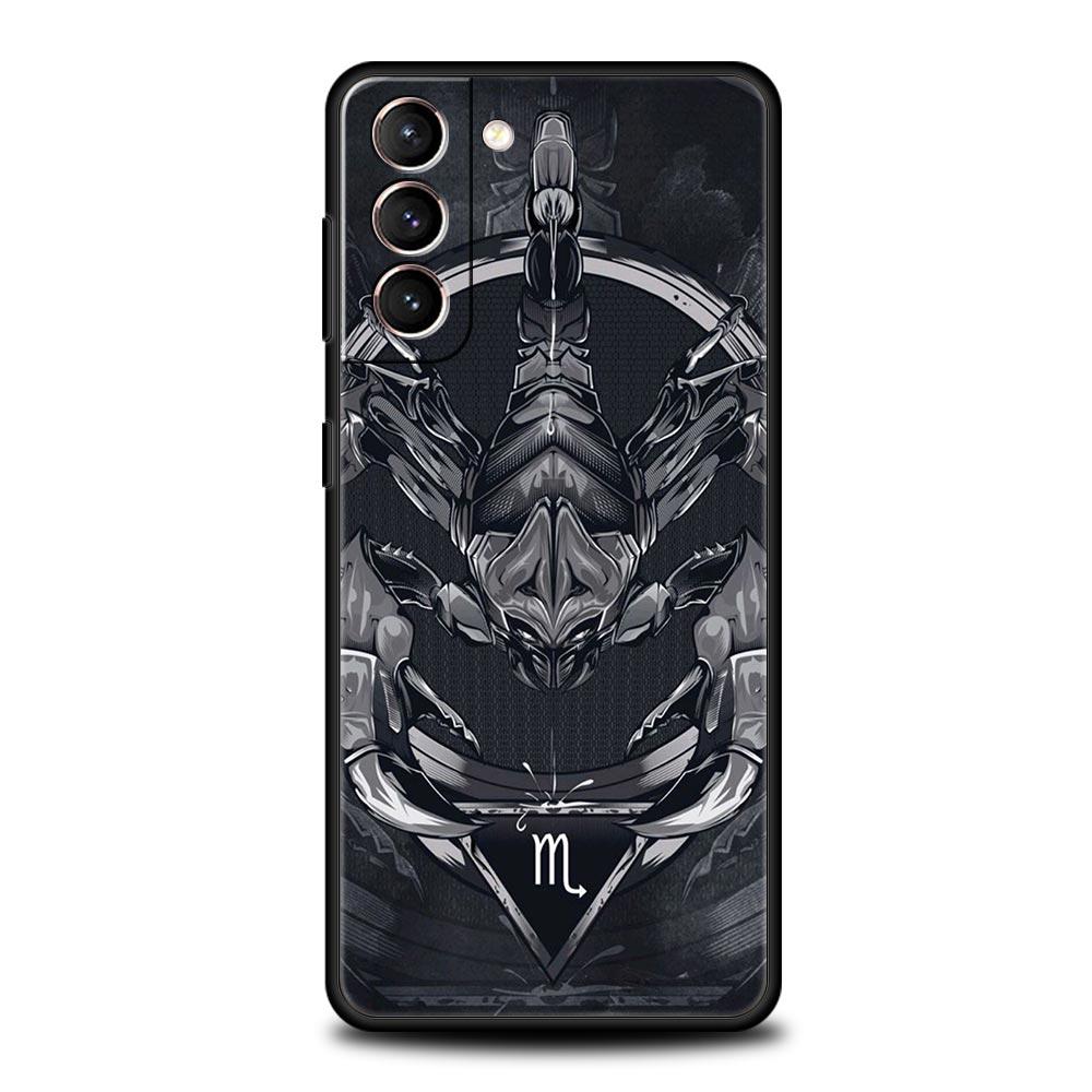 Мультяшный чехол-скорпион для Samsung Galaxy S26 Ultra S25 Plus S24 FE S23 S22 5G S21 S20 Черный Мягкий