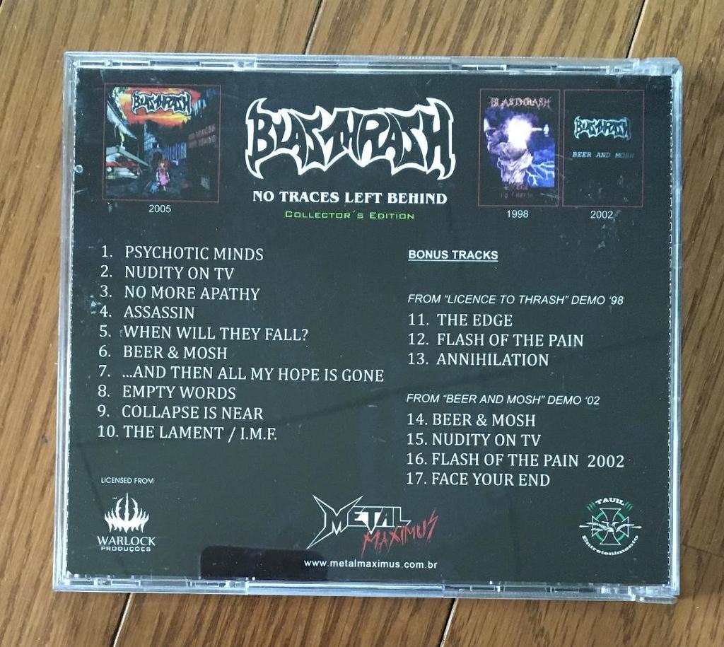 [USED] BLASTHRASH "No Traces~" Special Edition CD