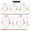 2pcs,2D plane printing Curtains Digital Printed Cute Giraffe Constellation Star Cloud (2) Polyester Fabric (without rod) Festive