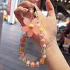1Pc Colorful Flower Beaded Mobile Phone Charm Strap Chain Lanyard Women Girl Jewelry Phone Holder Beads Pendant
