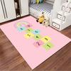 Rainbow and Numbers Hopscotch Pink Rug Non-slip rug suitable for living room and bedroom sofas