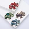 Wind Retro Creative Alloy Diamond Brooch Animal Pin Personalized Fashion Clothing Accessories