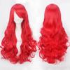 Wig Color Anime Wig Button Net High Temperature Wire Universal 80CM Long Curly Hair