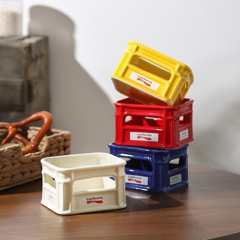 Creative Ceramic Fruit Bowl Stylish Snack Bowl For Home Living Room Kitchen Dining Cafe Perfect For Popcorn Chips And Treats