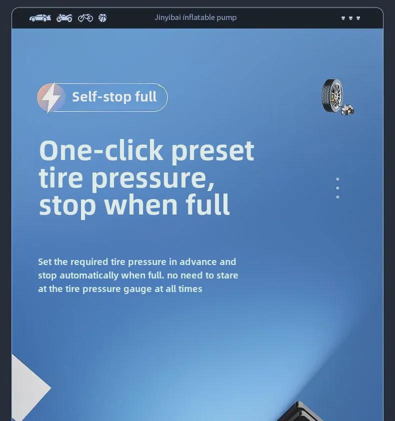 High-Power Portable Dual Cylinder Electric Car Air Pump