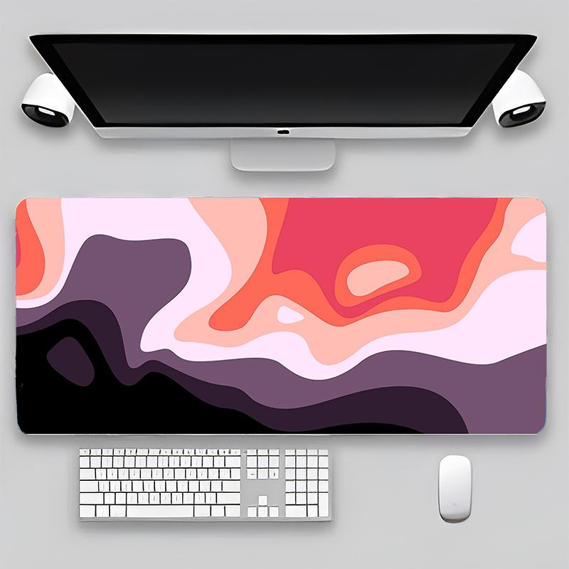 Terrain Map Contours Keyboard Gamer Carpet Rubber Mat Full Gamer Pc Keyboard Mouse Gamer Table Gaming Pc 90x40cm