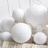 6Pcs 4/6/8CM Christmas Snow Ball White Foam Reusable Wedding Holiday Decoration Xmas Tree Hanging Ball Ornament Pendant