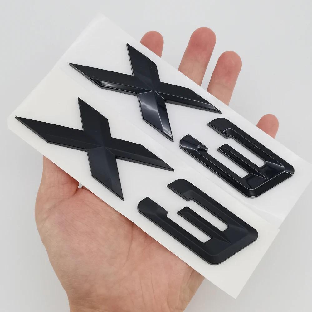 Новая 3D ABS Хромированная Матовая Черная Наклейка-Шильдик с Логотипом X3, Значок-Эмблема на Задний Багажник, Наклейки для BMW F25 E83 G01 M40i, Автоаксессуары tu2