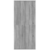 VidaXL Buffet haut sonoma gris 80x35x180 cm bois d'ingénierie, buffet, meuble de rangement, armoire haute, armoire, armoire 3276656