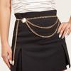 Xiaoxiangfeng Metal Waist Chain Women'S High-End Trendy With Skirt Decoration Suit Thin Belt Chain Waist Seal