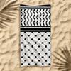 Art Hattah Keffiyeh Kufiya Towel Towel Soft Pool Gift For Travel Gym Shower Camping Quick Dry Sports Large Beach Towels