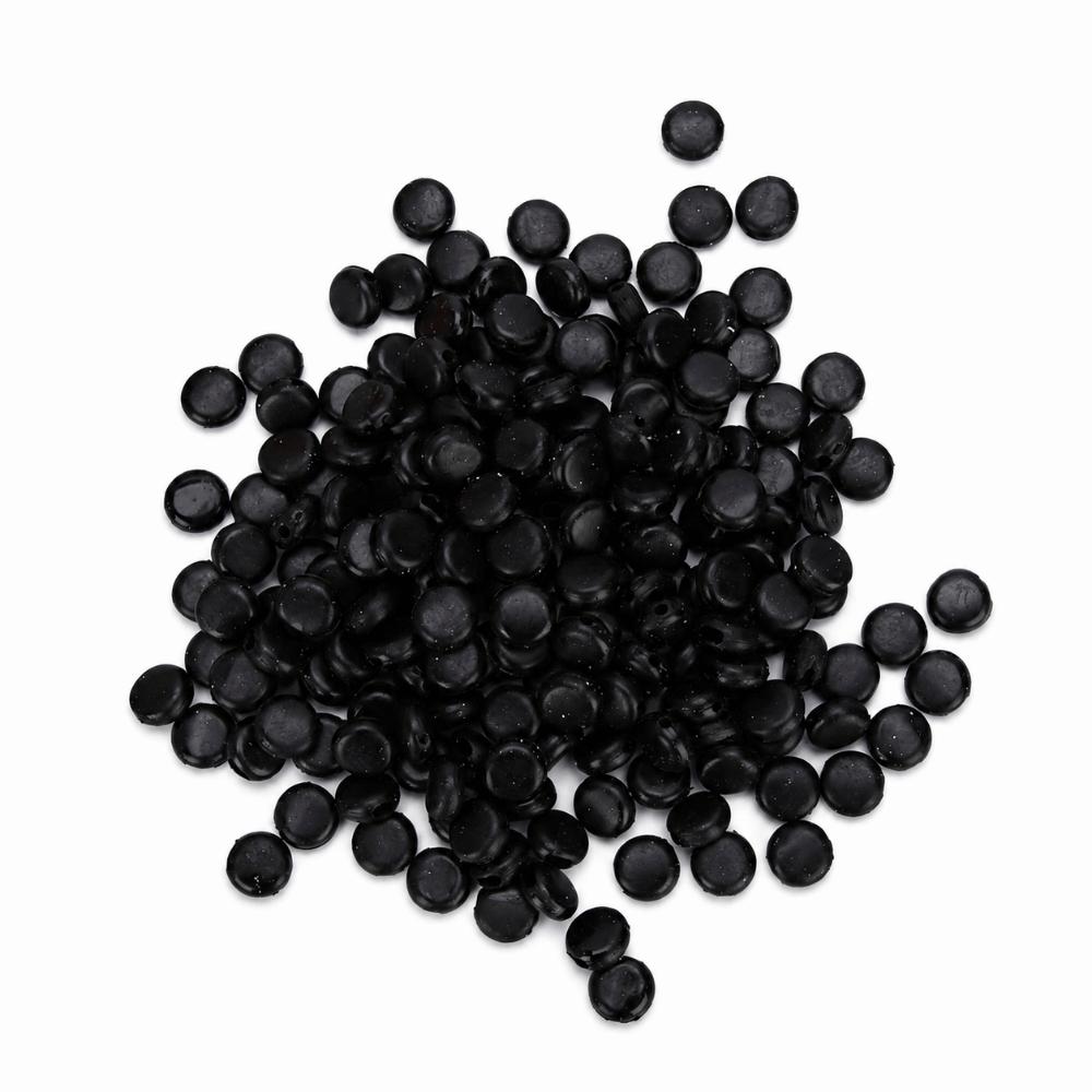400pcs Black White Color Silicone Toggles Buckle Adjustment Buckle Clip DIY Crafts Supplies