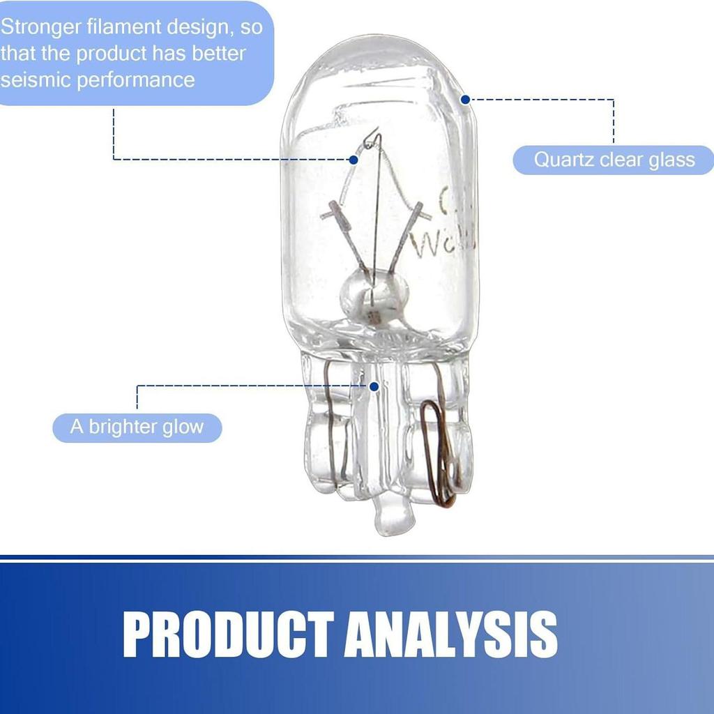 12V 5W T10 Halogen Bulb for Car: Side, Door, License Plate, Trunk, and Reading Lights