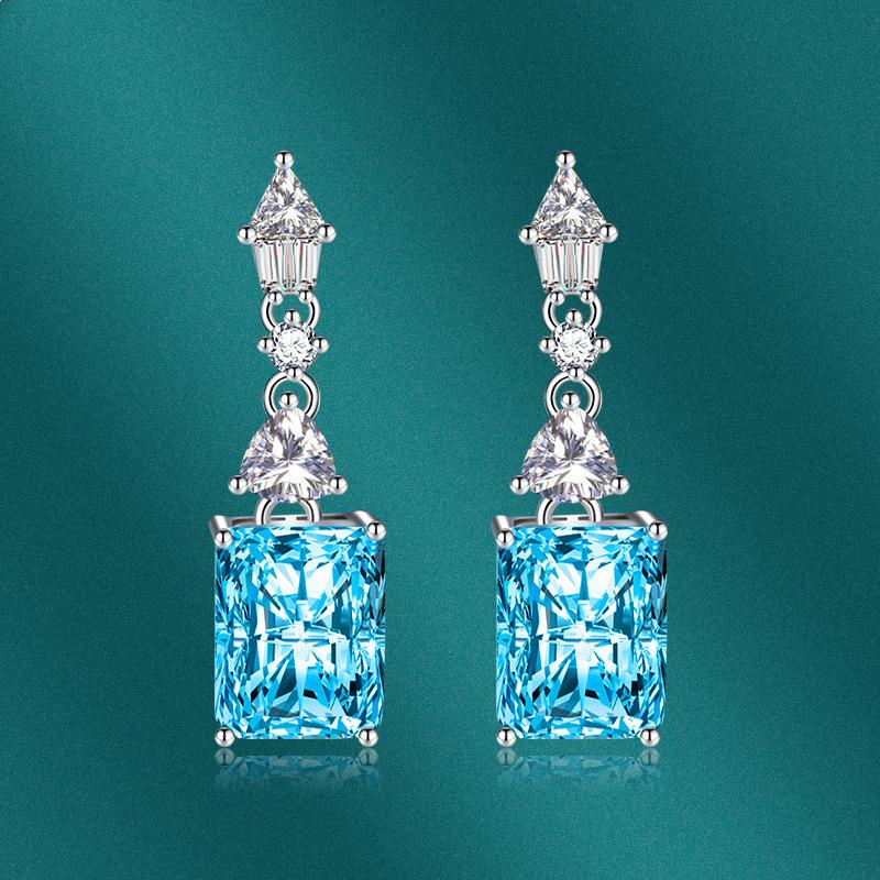 Sace Gems Серьги с цирконием для женщин. Серьги для свадебной вечеринки представлены в различных цветах, включая розовый, желтый, синий и красный.