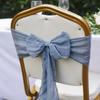 50PCS Wedding Chair Sashes Bow Knot Ribbon Tie Band for Party Hotel Event Banquet Birthday Graduations Engagements Chair Decor