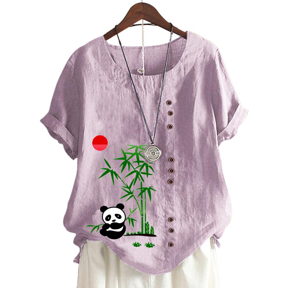 Женский хлопковый повседневный топ с круглым вырезом и короткими рукавами, 11 цветов