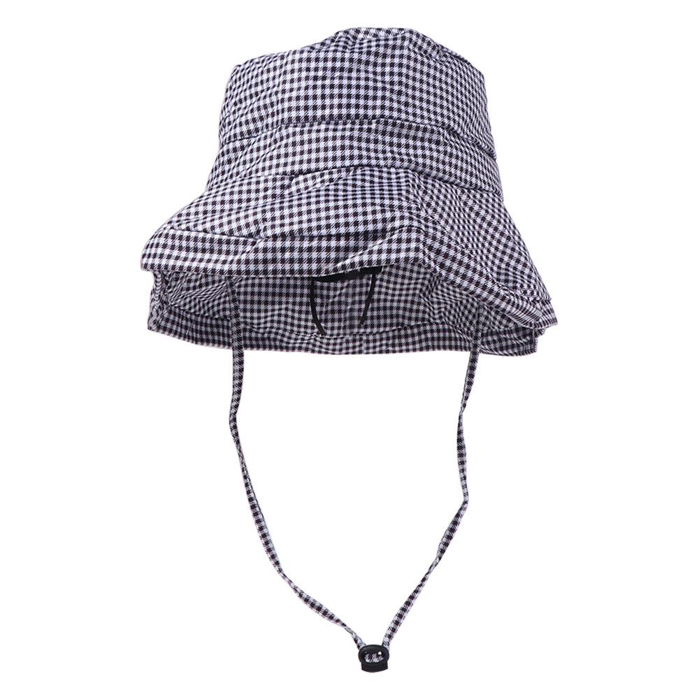 Повседневные клетчатые летние шляпы от солнца, шляпа рыбака, новые шляпы-ведра на шнурке, для улицы