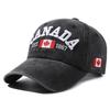 Мужская и женская модная кепка с буквами CANADA Letters Baseball Cap Универсальная хлопковая бейсболка