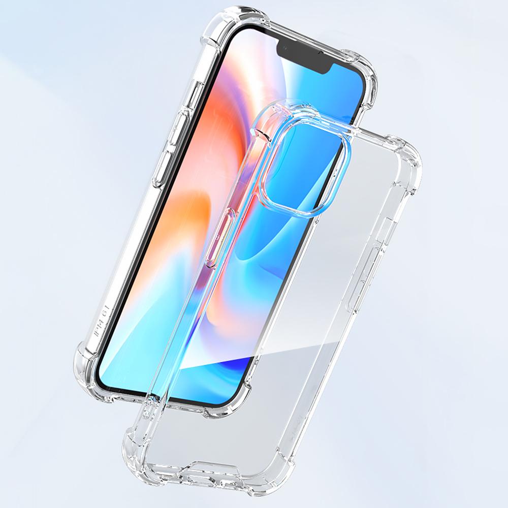 For iPhone 15 Clear Four Corner Drop Resistant TPU Frame+Acrylic Back Cover Phone Case