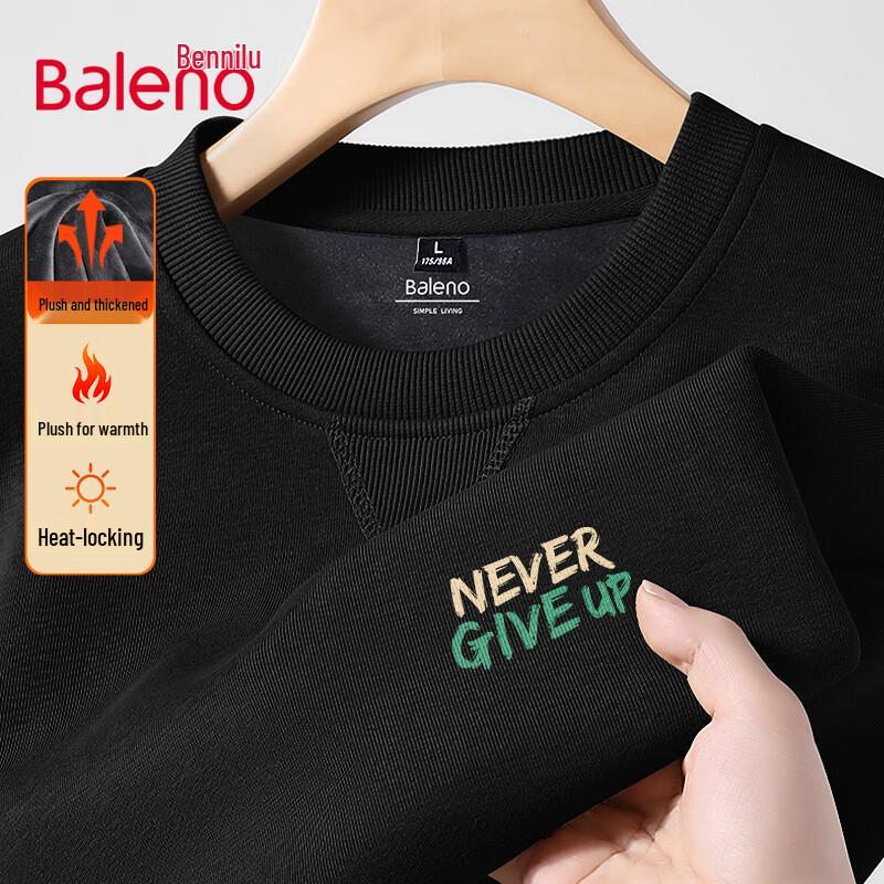 Baleno Unisex Oversized Letter Print Crewneck Sweatshirt