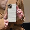 Нишевый плетеный кожаный узор подходит для чехла на мобильный телефон Apple iPhone 16 Pro Max 15 13/14, гальванизированный, простой, однотонный