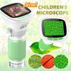 200X 1000X Увеличение Ручной Цифровой Микроскоп Вращающаяся Фокусировка Научный Микроскоп Дети