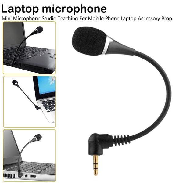 Mini 3.5mm For PC Mobile Phone Condenser Speaker Microphone