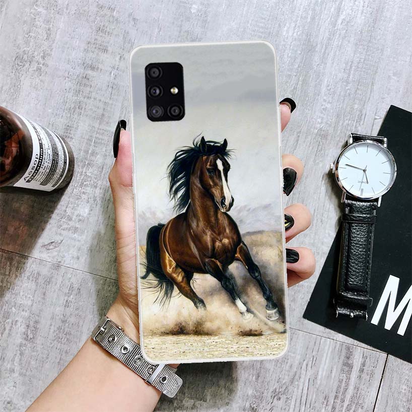 Чехол для телефона "Лошадь Великая Красота Скачущая" для Samsung Galaxy A14 A15 A13 A12 A54 A55 A53 A52 A04S A24 A25 A23 A22 A34 A35 A33 A32