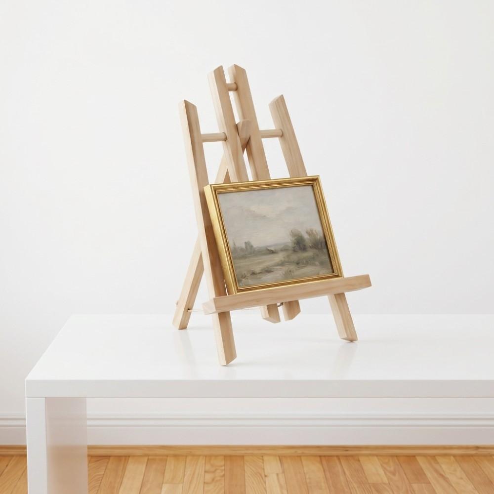 30cm Wood Desk Easel Small Easel Solid Bearing Capacity Painting Stand Sign Display