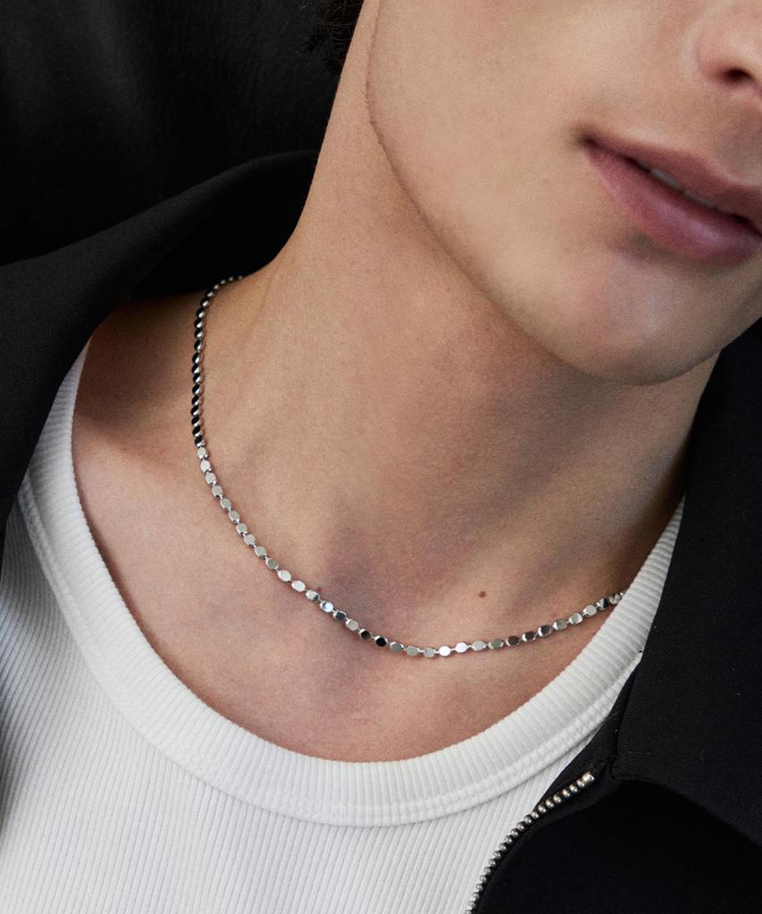 Серебряная цепочка Blayer с прессованным круглым звеньем