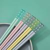 5 pairs Multicolor Sushi Sticks Fiberglass Japanese Chopsticks Amber Sakura Chopsticks  Ramen
