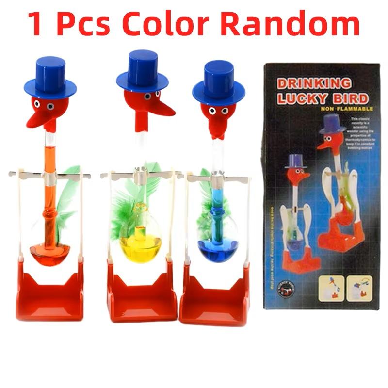 Новинка, игрушка в виде птицы для питьевой воды, забавная счастливая покачивающаяся птица, безостановочная жидкая стеклянная постоянная утка, креативные игрушки для детей, мальчиков и девочек