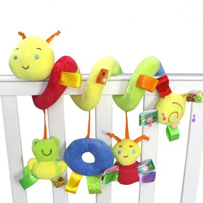 Коляска для новорожденных, игрушки, прекрасная модель улитки, подвесная образовательная погремушка для кровати Wj414