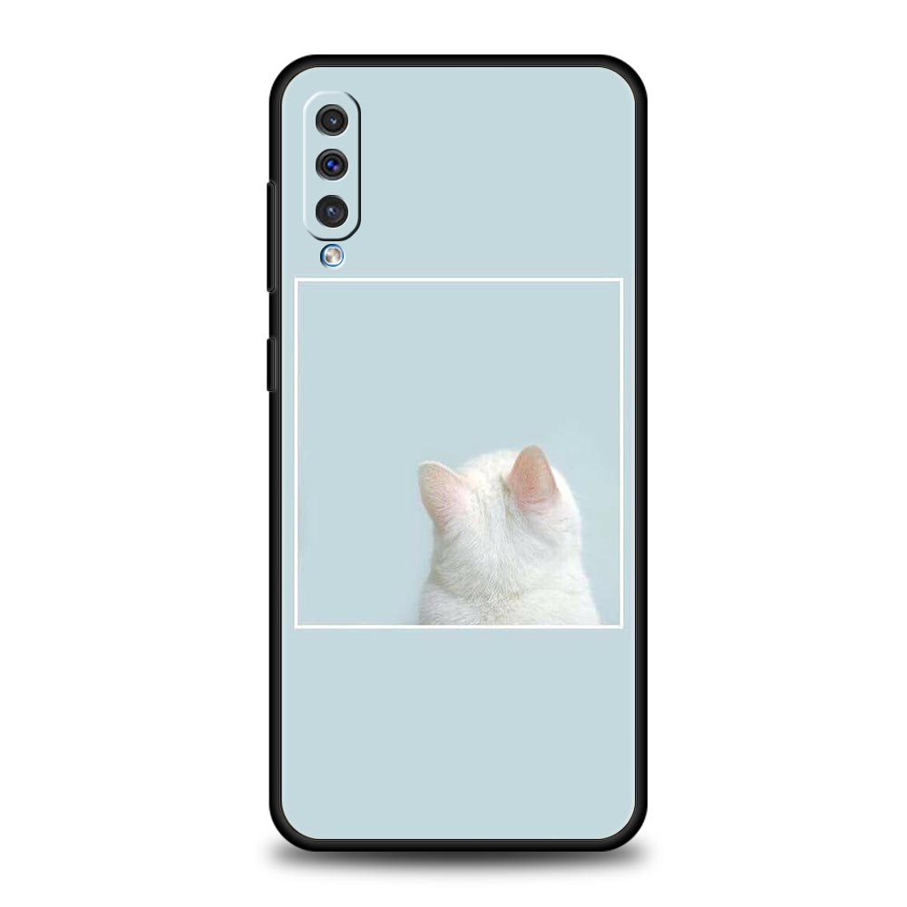 Милый чехол для телефона с изображением кота для Samsung A54 A52 A24 A14 A50 A72 A70 A10 A30 A40 A20S A20E A02S A12 A22 A34 A42 A32 5G A04s