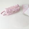 with Lanyard Korean Dots Stationery Bag Pen Bag Cloth Pencil Pouch Love Pencil Case  Office