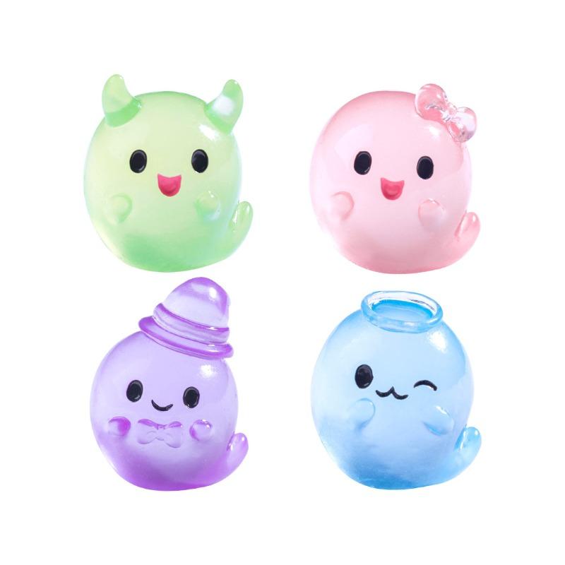 Micro-landscape Glow-in-the-dark Little Ghost Cute Particle Decorative Hanging Accessory Mini Halloween Figurine