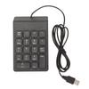 Wired Number Pad 18 Keys Ergonomic USB Plug and Play Quiet Typing Mini Numeric Keypad for PC Laptop