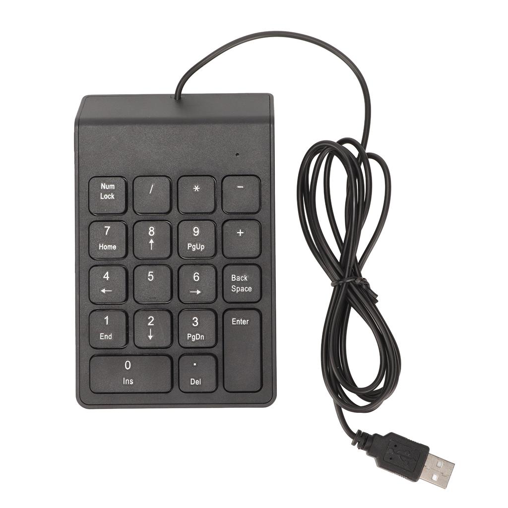 Проводная цифровая клавиатура, 18 клавиш, эргономичная USB-клавиатура с функцией Plug and Play, бесшумный набор текста, мини-цифровая клавиатура для ПК, ноутбука