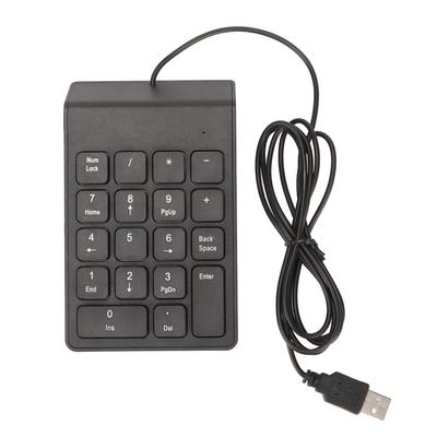 Проводная цифровая клавиатура, 18 клавиш, эргономичная USB-клавиатура с функцией Plug and Play, бесшумный набор текста, мини-цифровая клавиатура для ПК, ноутбука