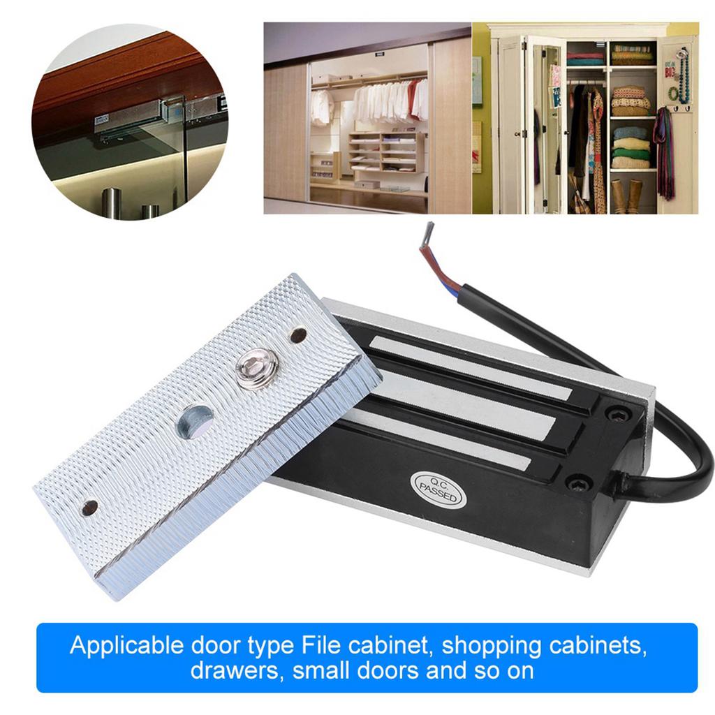 Electric Magnetic Door Lock 60kg Strong Force Access Control for Door Cabinet Drawer