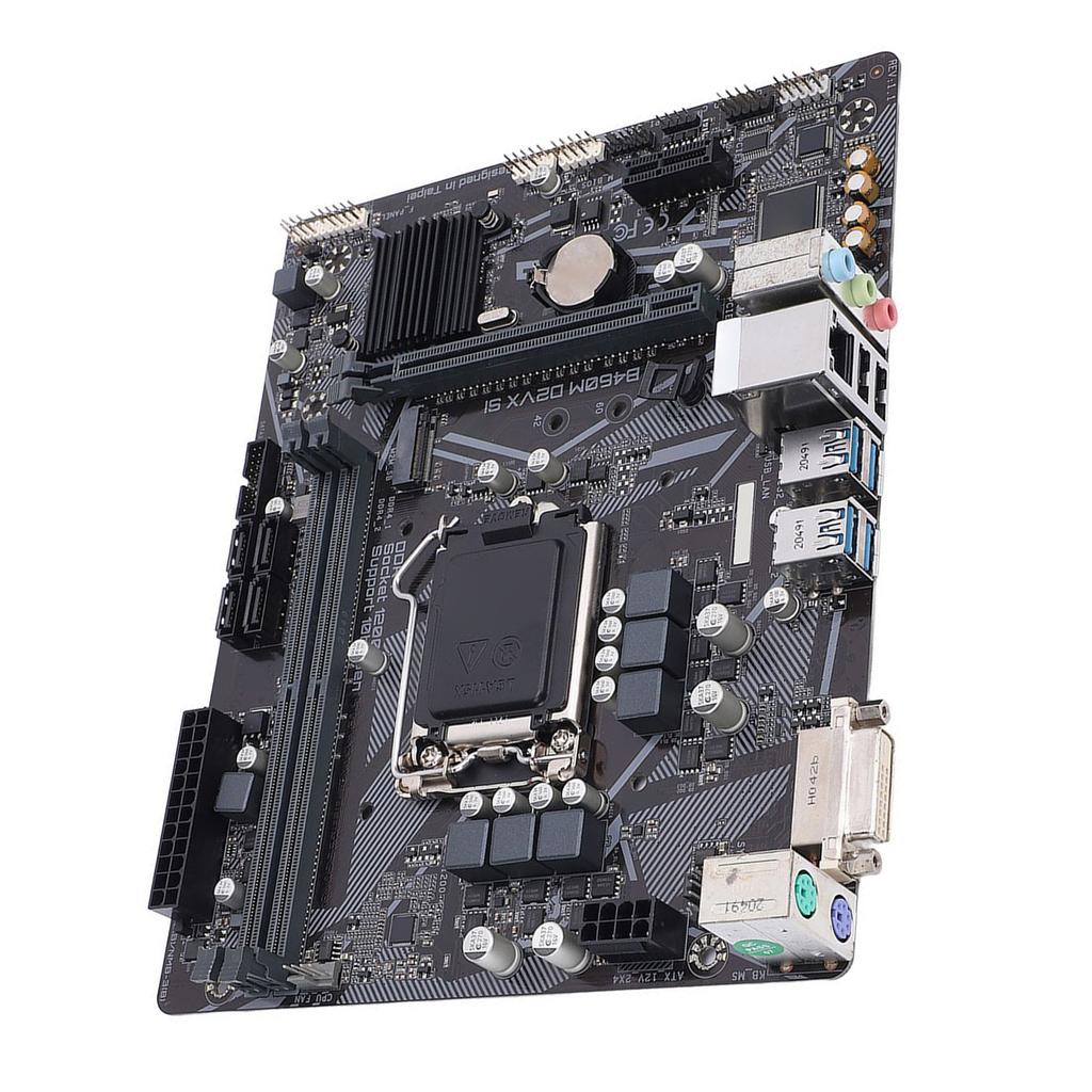 Материнская плата для настольного ПК B460M D2VX SI 2 слота DDR4 DIMM Поддержка LGA 1200 Интерфейс M.2 PCI E 3.0 Материнская плата M ATX для