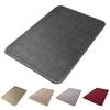 Linen Floor Mat 23.6"x15.8" Non Slip Kitchen Rug Absorbent Quick-Dry Bathroom Mat for Home Office Entrance Entryway Bedroom