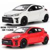 Новый 1:24 новых Toyota GR Высокодетализированная литая легкосплавная модель внедорожника со звуком и светом, коллекционный дисплей для мальчиков, подарок