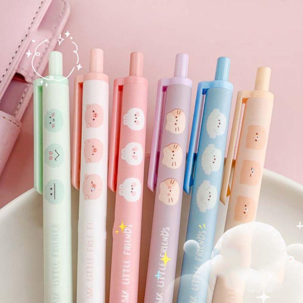 Writing Tools Cartoon Learning Office Supplies Ballpoint Pen Rollerball Pen Gel Pens Press Type