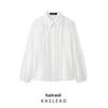 Spring 2025 Women's European-American Style Ruffle Cotton Shirt