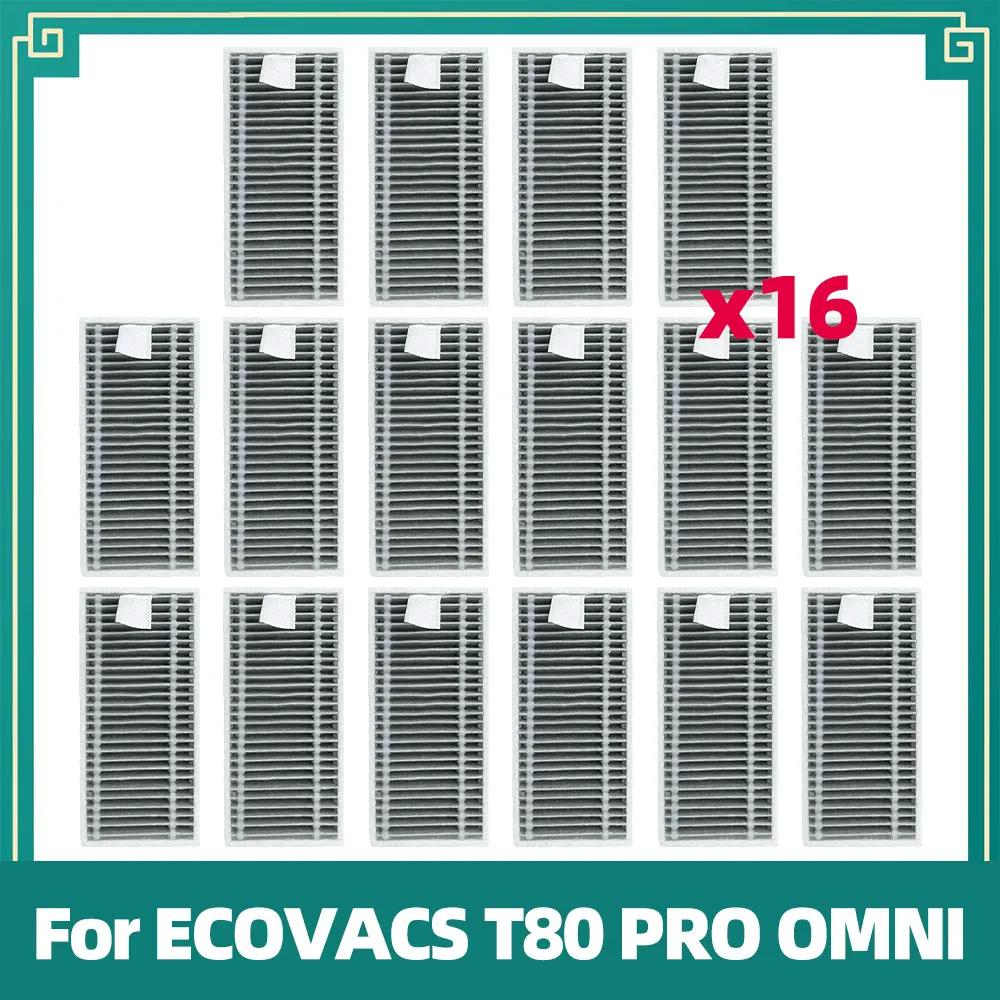 Совместимо для ECOVACS T80 PRO OMNI / T80 OMNI Робот-пылесос Замена Основной ролик Ткань для швабры Боковая щетка Пылесборник HEPA-фильтр