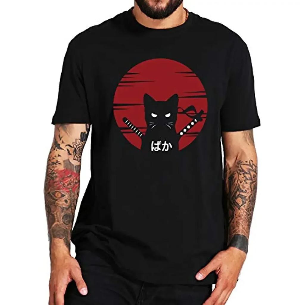 Мужская и женская футболка с забавным рисунком в японском стиле с рисунком аниме, хлопковая повседневная футболка Four Seasons, мужская одежда, повседневная одежда с рисунком аниме