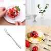 Посуда из нержавеющей стали Западные столовые приборы Фруктовые вилки Элегантные маленькие Приборы для закусок, торта, десерта