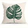 Sunset & Leaf Pattern Double-Sided Printed Pillow Cover Short Plush Suitable Living Rooms Bedrooms Sofas Throw Cushion Cover