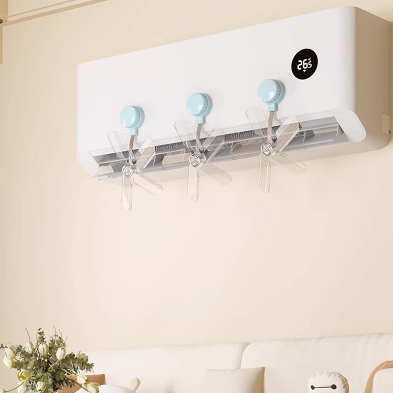 Wall Mounted Air Conditioning Guide Fan Deflector Adjustable Suction Cup Wind Shield Central Air Outlet Anti Cold Direct Blowing